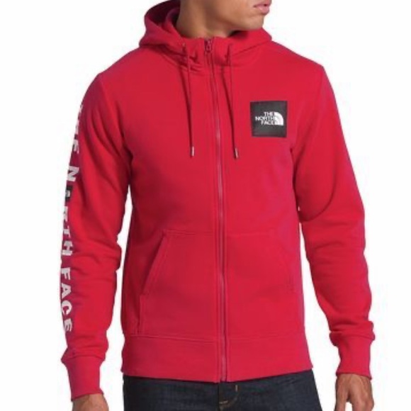 North Face Red Box Patch Fullzip Hoodie 